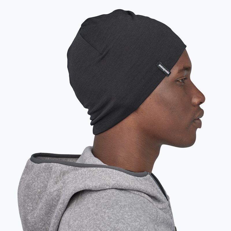 Žieminė kepurė Patagonia Overlook Merino Wool Liner Beanie black 4