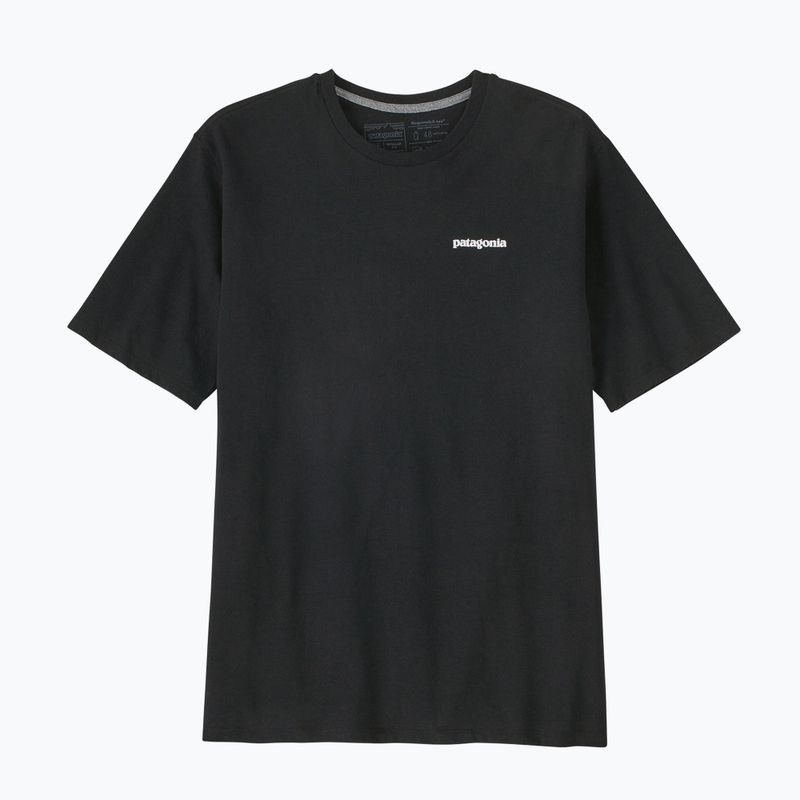 Vyriški žygio marškinėliai Patagonia P-6 Logo Responsibili-Tee black 5