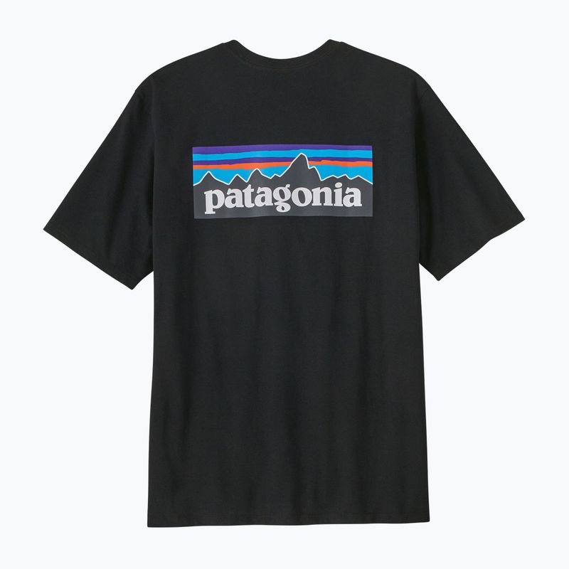 Vyriški žygio marškinėliai Patagonia P-6 Logo Responsibili-Tee black 6