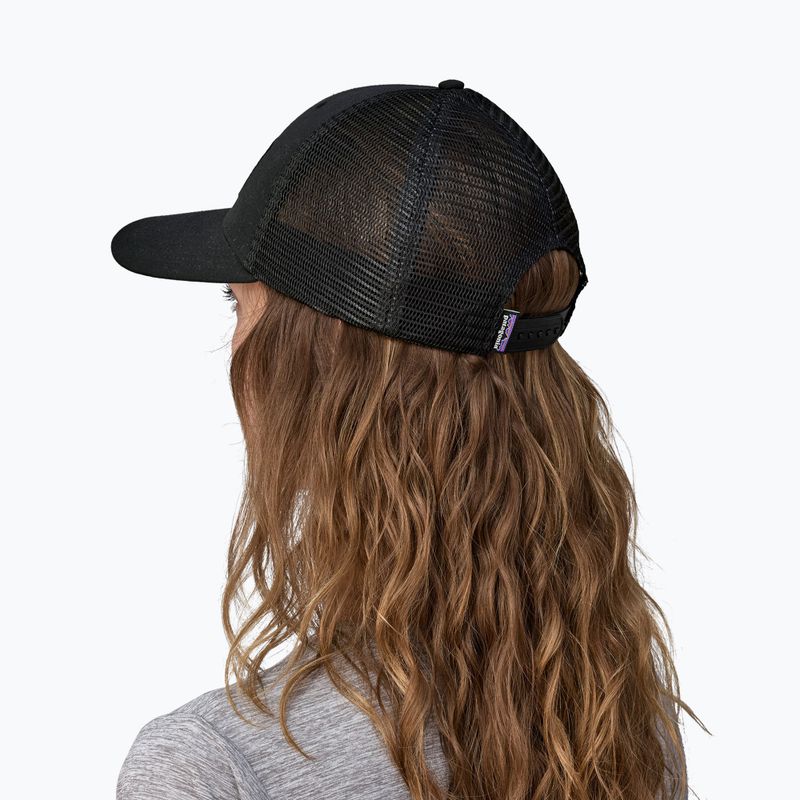 Patagonia P-6 Logo LoPro Trucker kepurė juoda 8