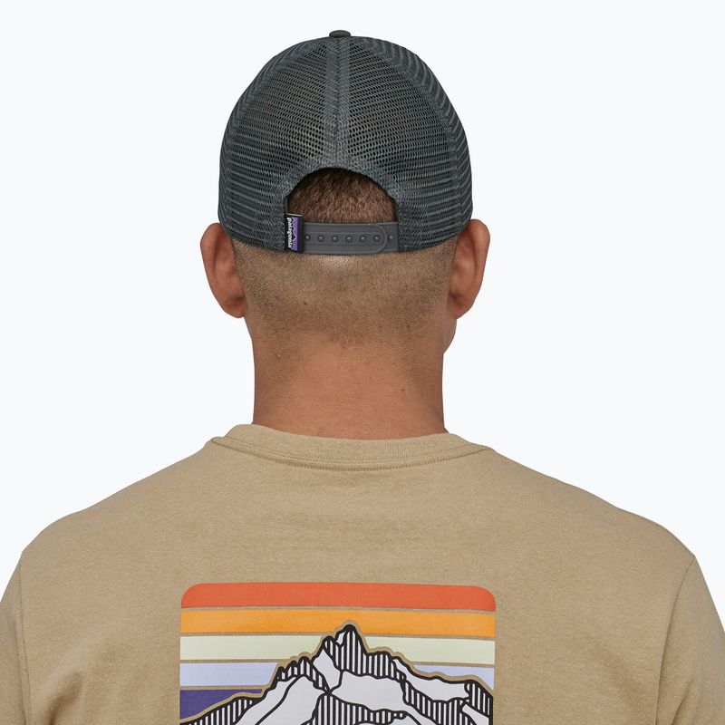 Kepuraitė su snapeliu Patagonia P-6 Logo LoPro Trucker forge grey 4