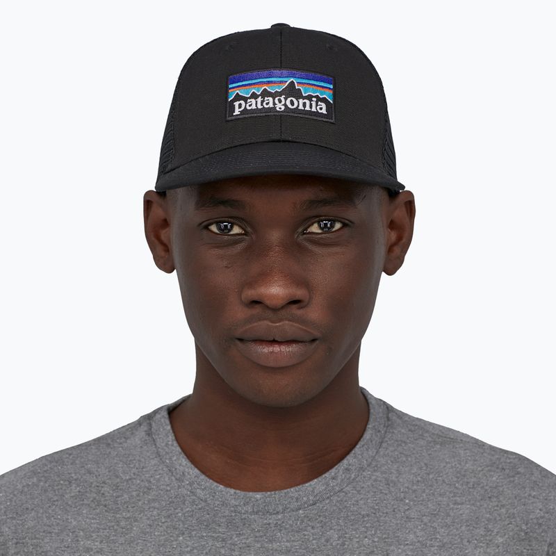 Kepuraitė su snapeliu Patagonia P-6 Logo Trucker black 3