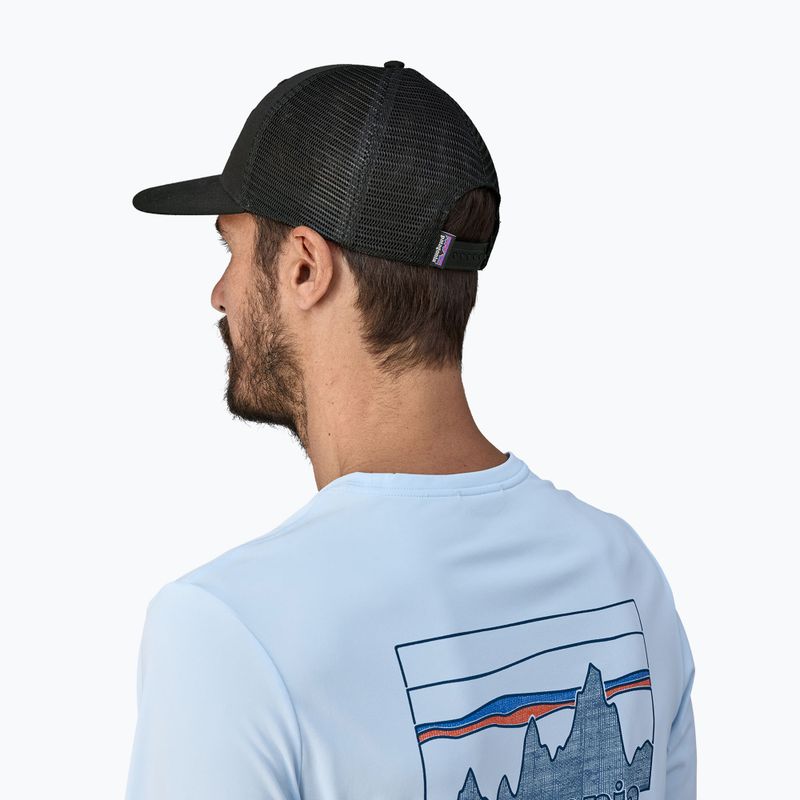 Kepuraitė su snapeliu Patagonia P-6 Logo Trucker black 8