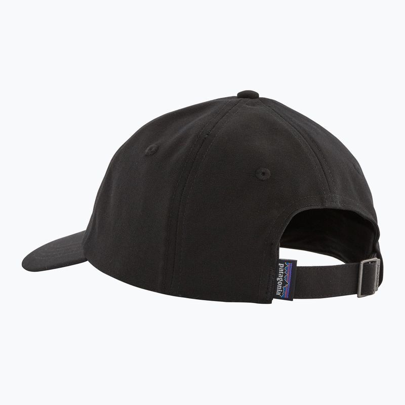 Kepurė su snapeliu Patagonia P-6 Label Trad juoda 2
