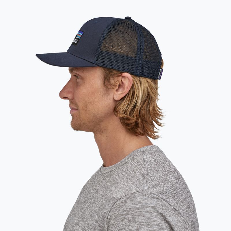 Kepuraitė su snapeliu Patagonia P-6 Logo Trucker navy blue 4