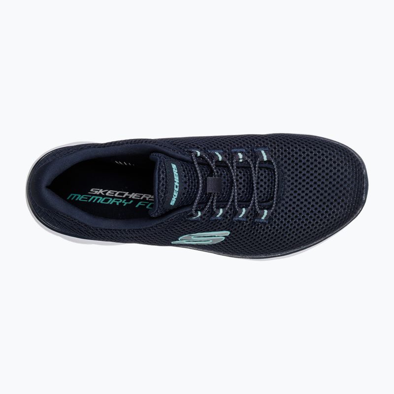 Moteriški treniruočių bateliai SKECHERS Summits navy/light blue 10
