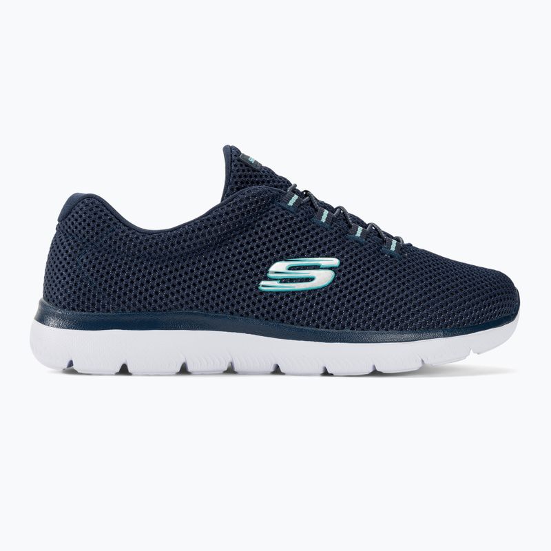 Moteriški treniruočių bateliai SKECHERS Summits navy/light blue 2