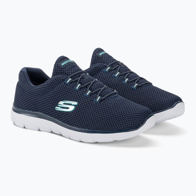 Moteriški treniruočių bateliai SKECHERS Summits navy/light blue 4
