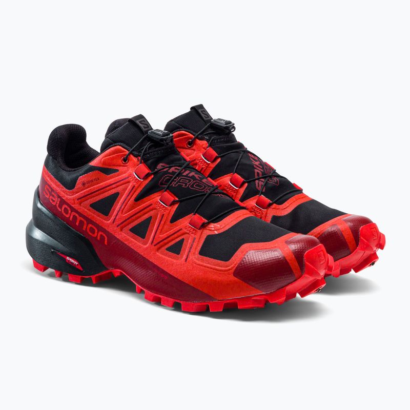 Salomon Spikecross 5 GTX vyriški bėgimo bateliai raudoni L40808200 5