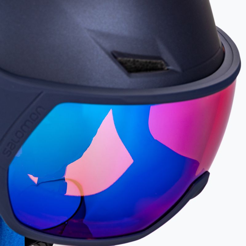 Moteriškas slidinėjimo šalmas Salomon Icon Lt Visor navy blue L41199800 6