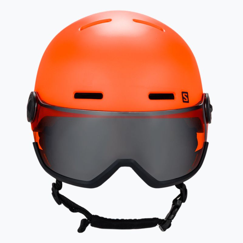 Vaikiškas slidinėjimo šalmas Salomon Grom Visor oranžinis L40836900 2