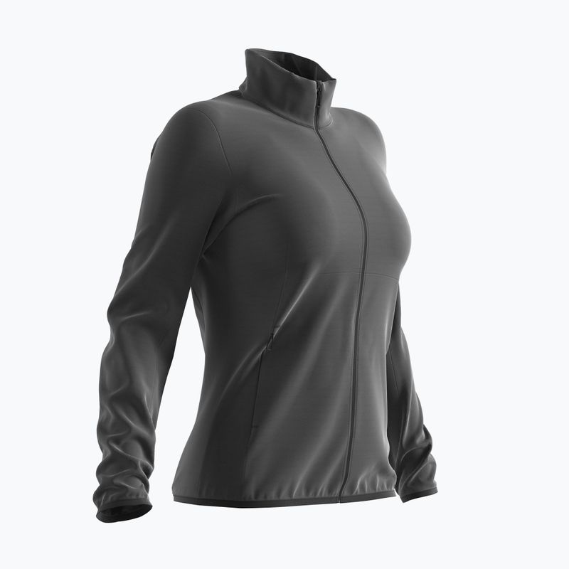 Moteriški Salomon Outrack Full Zip Mid vilnoniai marškinėliai su užtrauktuku, juodi LC1358200 7