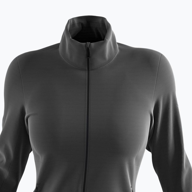 Moteriški Salomon Outrack Full Zip Mid vilnoniai marškinėliai su užtrauktuku, juodi LC1358200 8