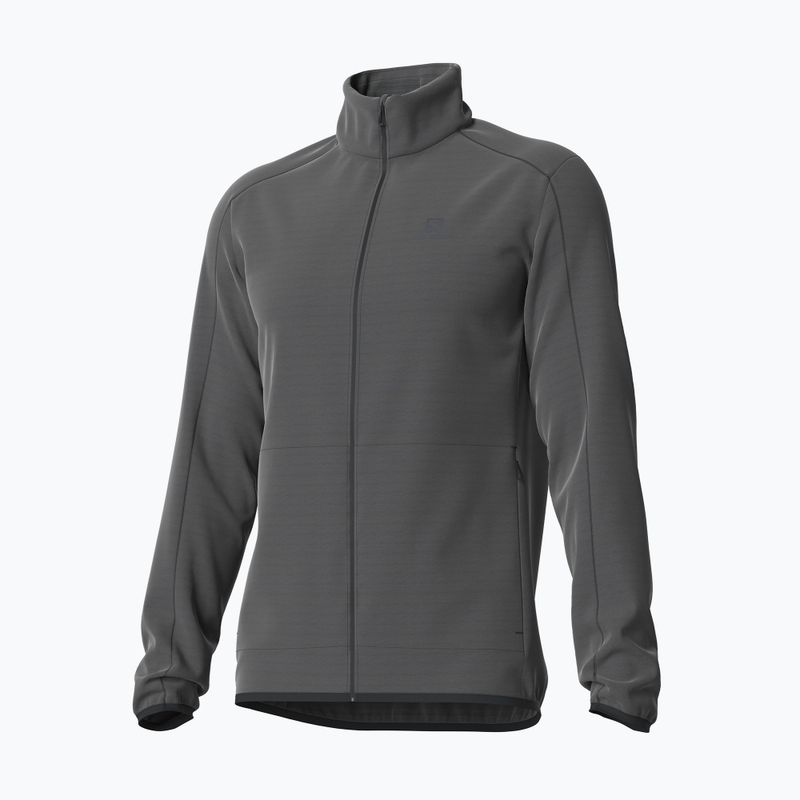 Vyriški Salomon Outrack Full Zip Mid vilnoniai marškinėliai su užtrauktuku, juodi LC1369200 2