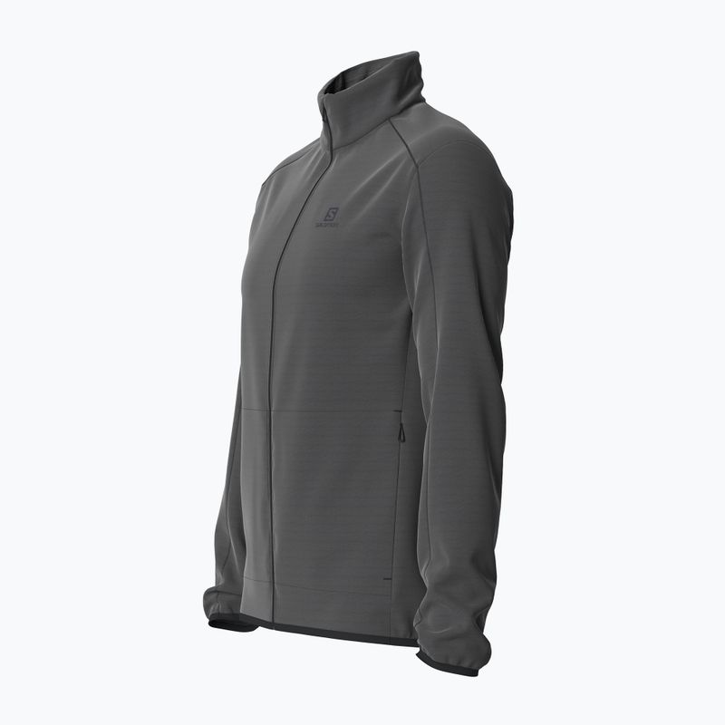 Vyriški Salomon Outrack Full Zip Mid vilnoniai marškinėliai su užtrauktuku, juodi LC1369200 4