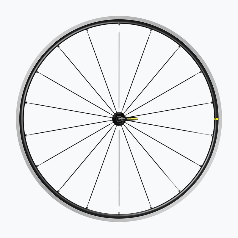 Mavic Ksyrium S juodas/sidabrinis priekinis dviračio ratas F9019101