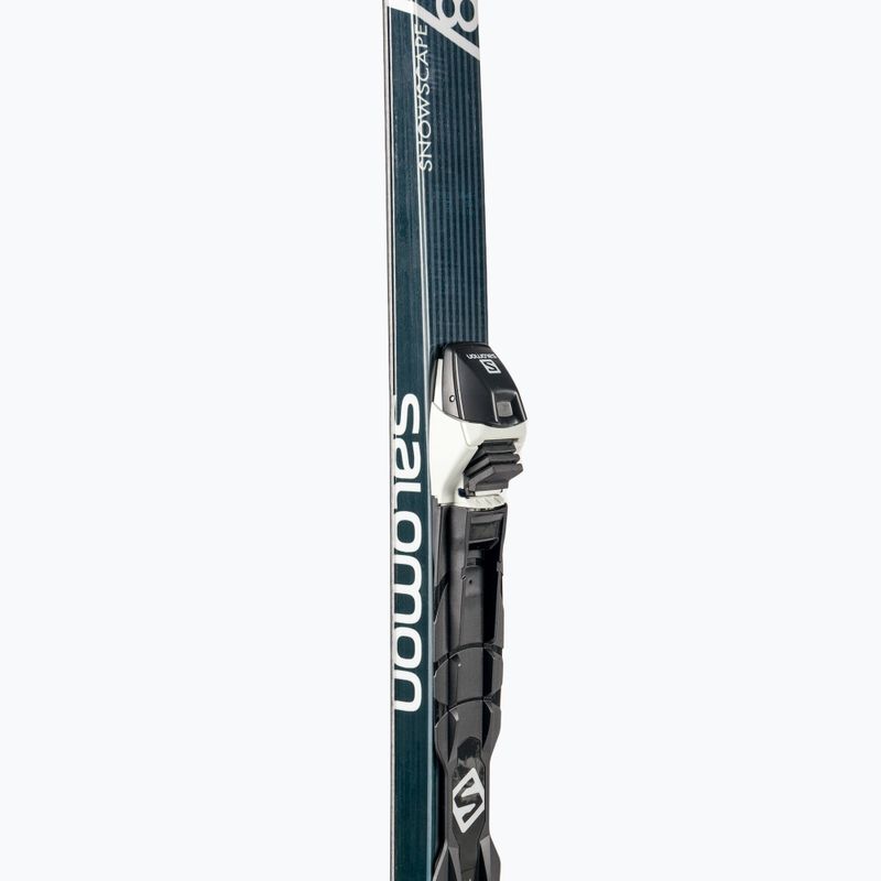 Salomon Snowscape 8 Skin + Prolink Auto slidinėjimo kroso slidės juoda/raudona L413753PM 6