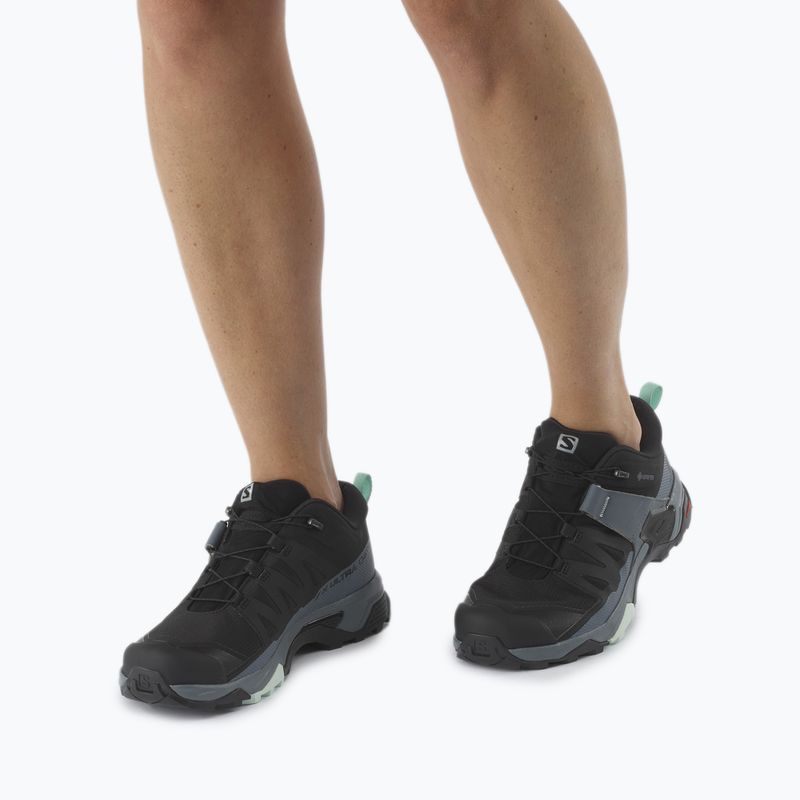Moteriški trekingo batai Salomon X Ultra 4 GTX black-blue L41289600 9