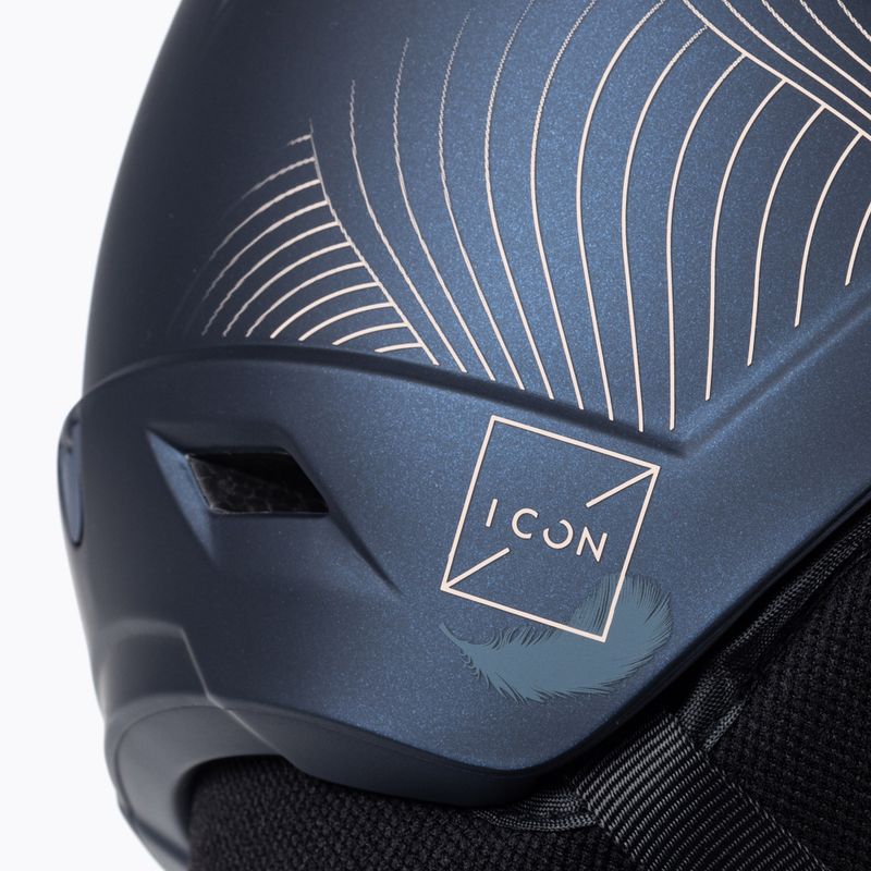 Moteriškas slidinėjimo šalmas Salomon Icon LT Visor Photo Sigma S1-S3 navy blue L41529800 8
