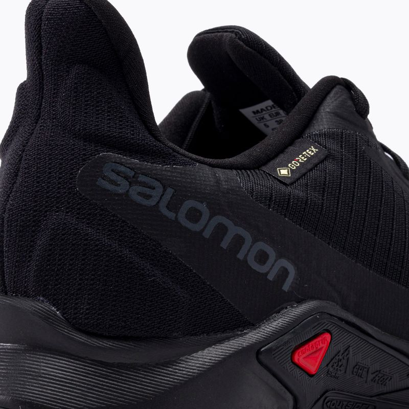 Moteriški bėgimo bateliai Salomon Alphacross 3 GTX black/black 7