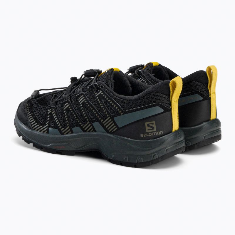 Salomon XA Pro V8 chic/sulphur vaikiški bėgimo bateliai 3