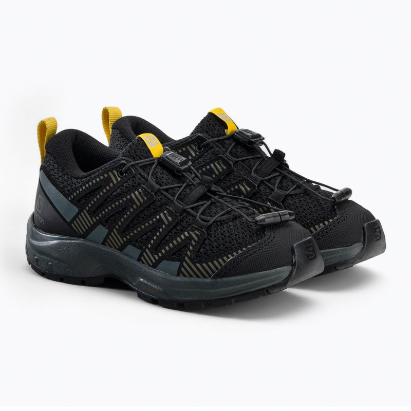 Salomon XA Pro V8 chic/sulphur vaikiški bėgimo bateliai 5