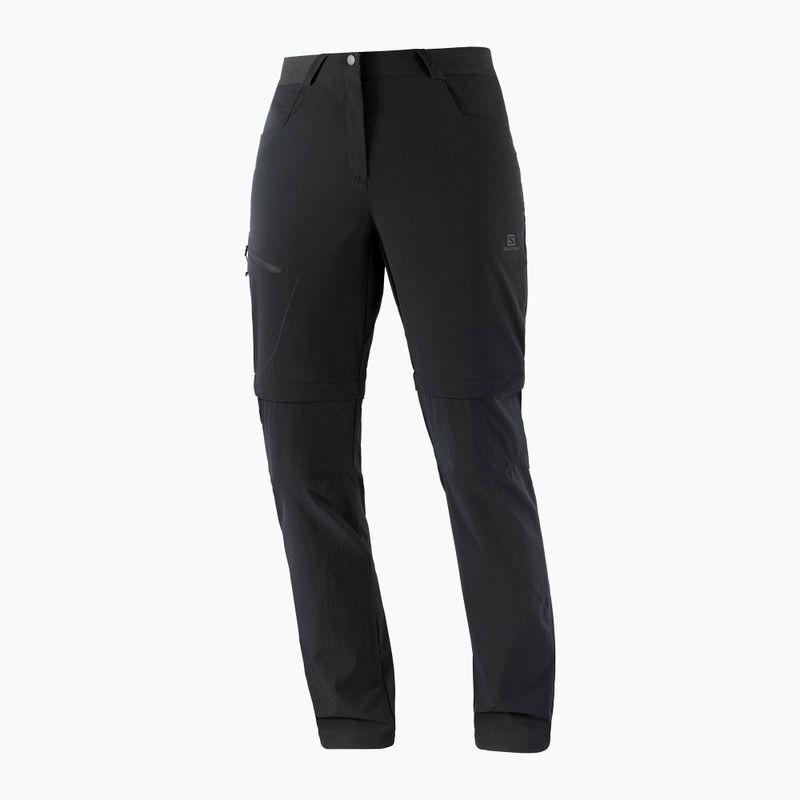 Moteriškos trekingo kelnės Salomon Wayfarer Zip Off black LC1701900 5
