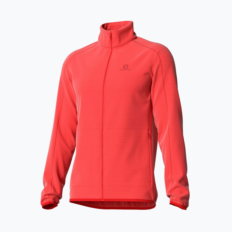 Vyriški Salomon Outrack Full Zip Mid vilnoniai džemperiai oranžinės spalvos LC1711600 2