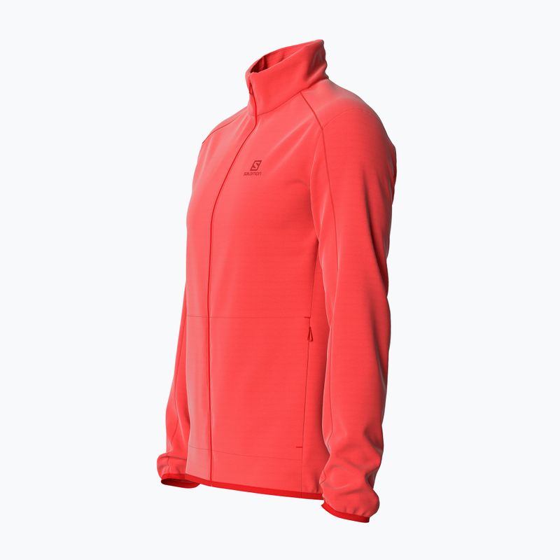 Vyriški Salomon Outrack Full Zip Mid vilnoniai džemperiai oranžinės spalvos LC1711600 4