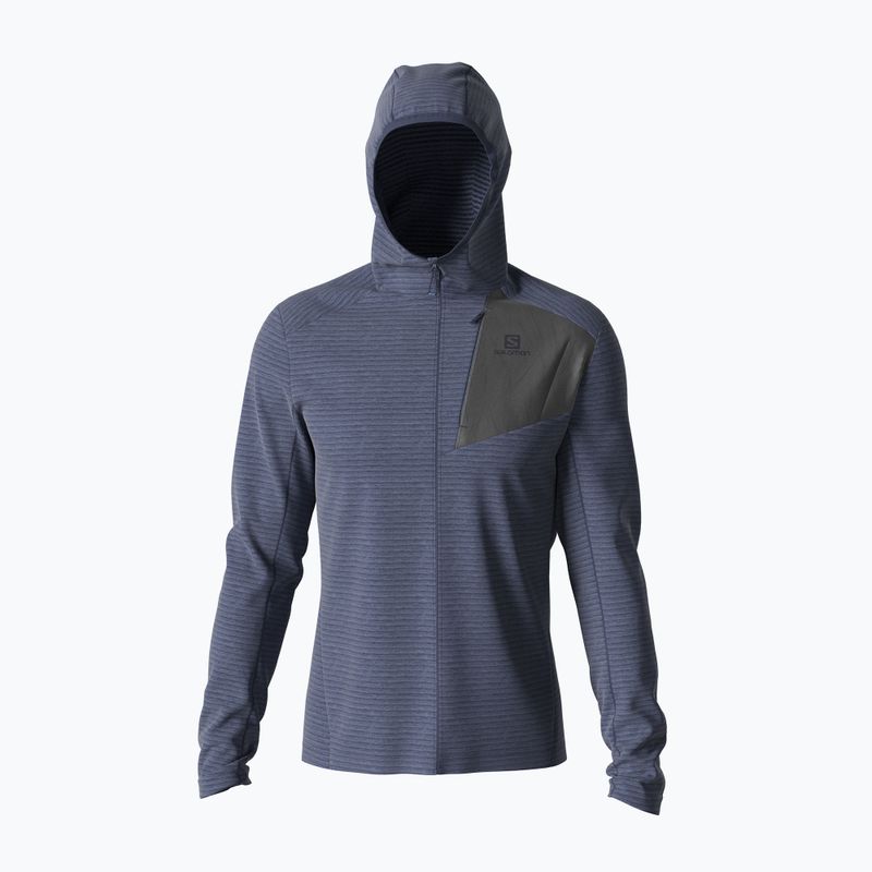 Vyriški Salomon Outline FZ Hoodie vilnoniai džemperiai tamsiai mėlyna LC1712100 2