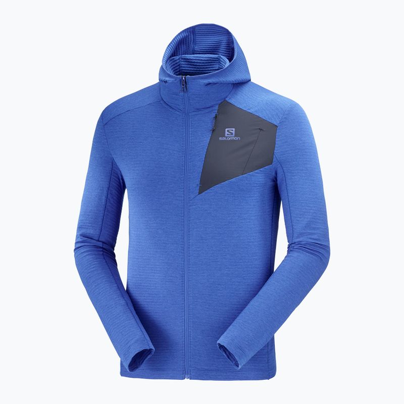 Vyriški Salomon Outline FZ Hoodie vilnoniai džemperiai mėlyna LC1787900