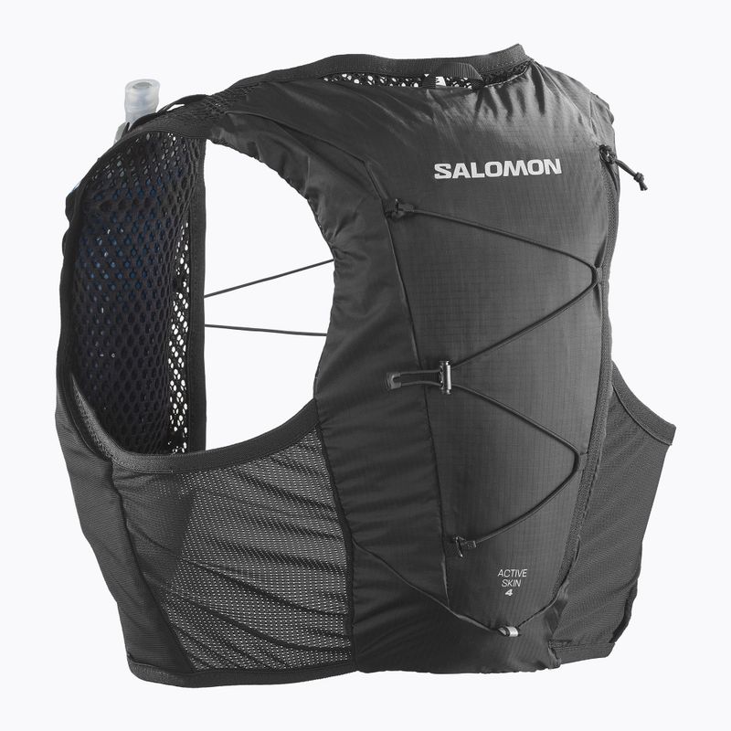 Salomon Active Skin 4 komplektas bėgimo liemenė juoda/juoda 2