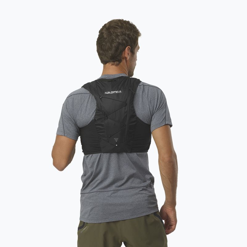 Salomon Active Skin 4 komplektas bėgimo liemenė juoda/juoda 5