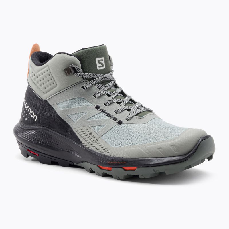 Vyriški trekingo batai Salomon Outpulse Mid Gore-Tex green/black L41588900