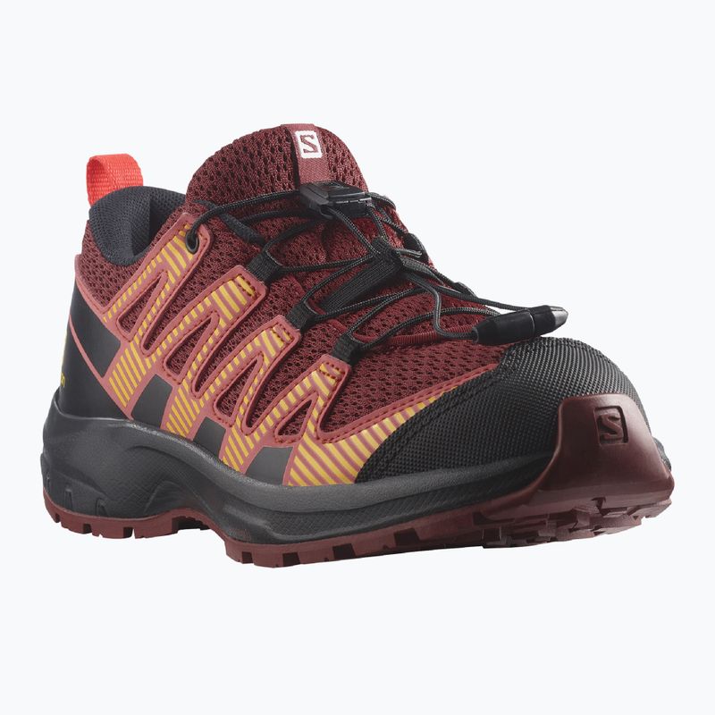 Salomon XA Pro V8 vaikiški bėgimo bateliai dahlia/black/pord 10