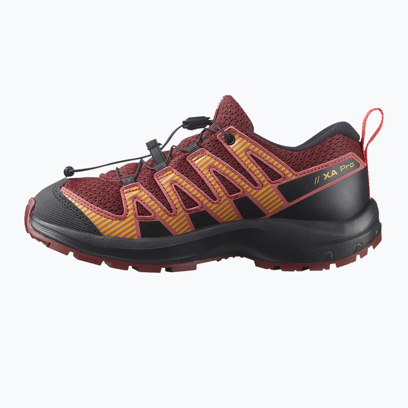 Salomon XA Pro V8 vaikiški bėgimo bateliai dahlia/black/pord 12