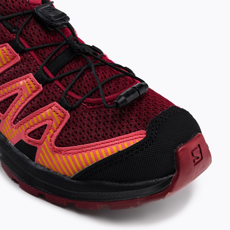 Salomon XA Pro V8 vaikiški bėgimo bateliai dahlia/black/pord 7
