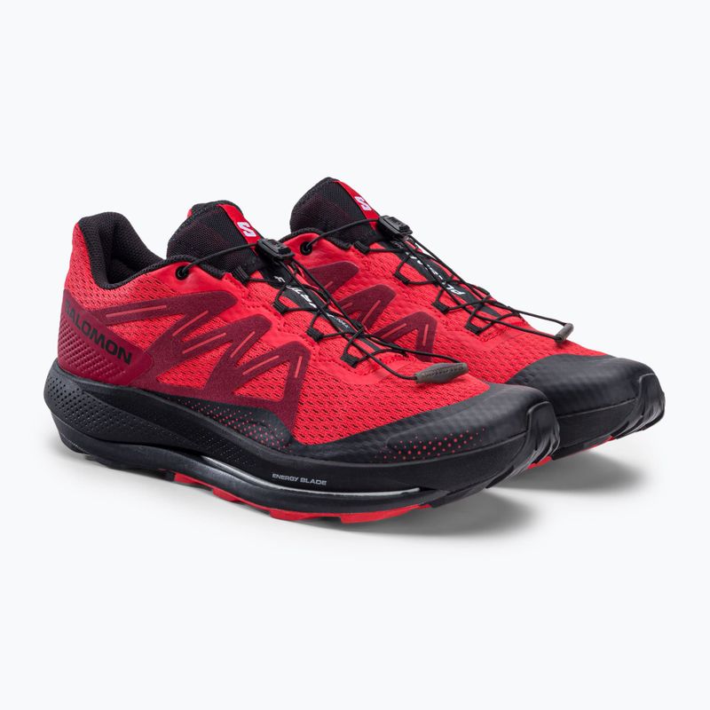 Salomon Pulsar Trail vyriški bėgimo bateliai poppy red/bird/black 5