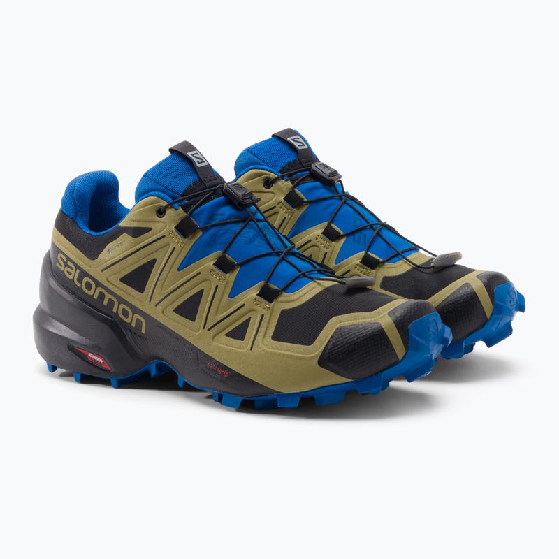 Vyriški bėgimo bateliai Salomon Speedcross 5 GTX black/green moss/skydiver 5