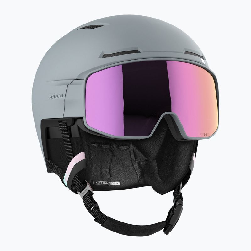 Salomon Driver Prime Sigma Plus+el S1/S2 pilkas slidinėjimo šalmas L47011200 8