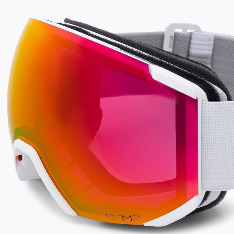 Salomon slidinėjimo akiniai Radium white/sigma poppy red L47005300 5