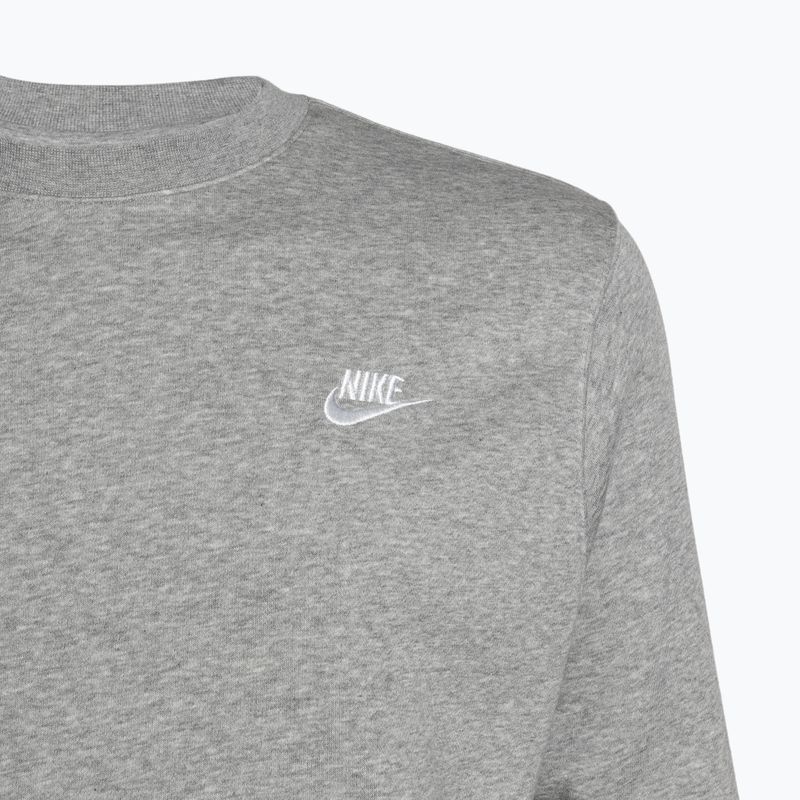 Vyriškas džemperis Nike Sportswear Club Fleece Crew dark grey heather/white 3