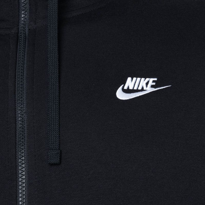 Vyriškas džemperis Nike Sportswear Club Hoodie FZ black/black/white 3