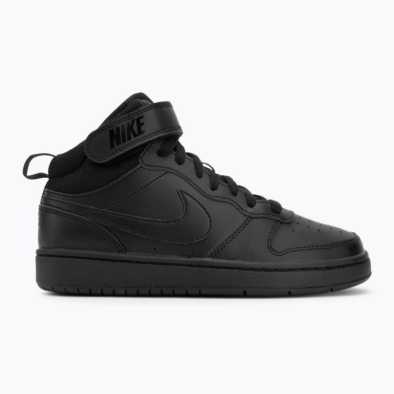 Vaikiški batai Nike Court Borough Mid 2 black/black/black 2