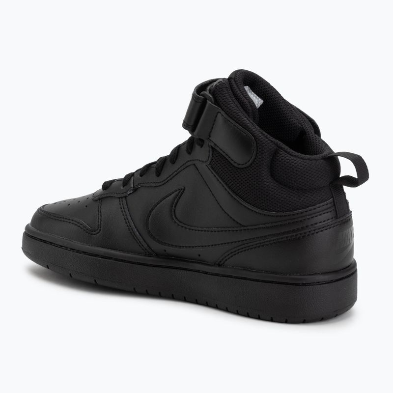 Vaikiški batai Nike Court Borough Mid 2 black/black/black 3