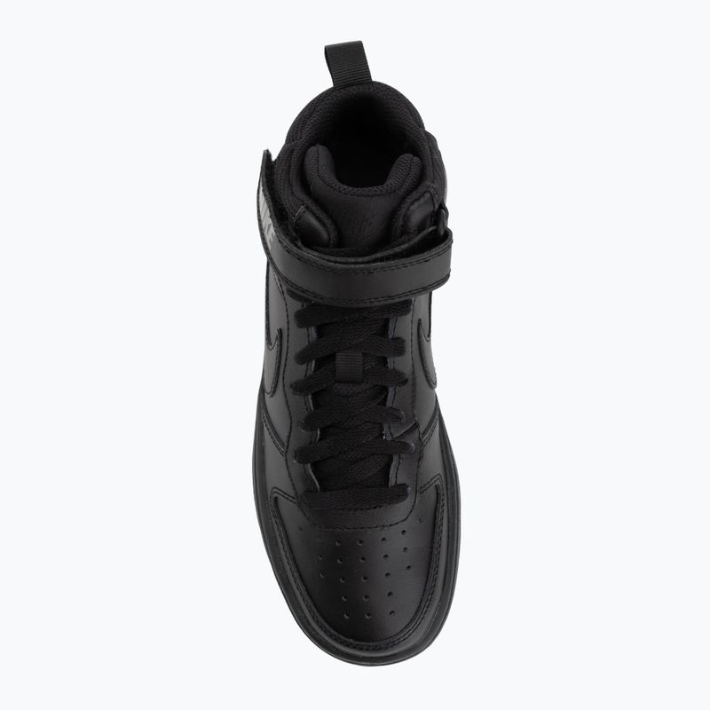 Vaikiški batai Nike Court Borough Mid 2 black/black/black 5