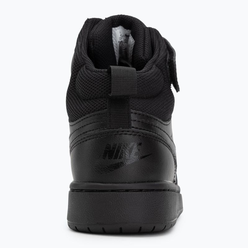 Batai  Nike Court Borough Mid 2 black/black/black 6