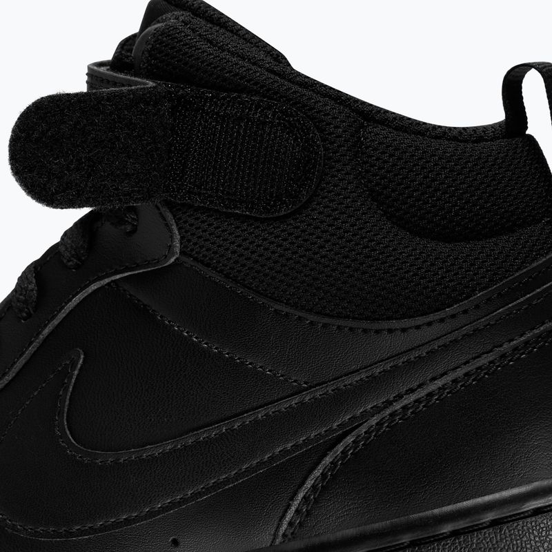 Vaikiški batai Nike Court Borough Mid 2 black/black/black 8