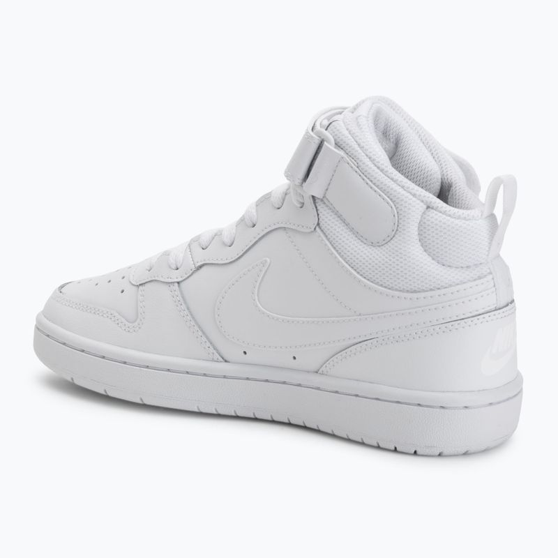 Batai  Nike Court Borough Mid 2 white/white/white 3