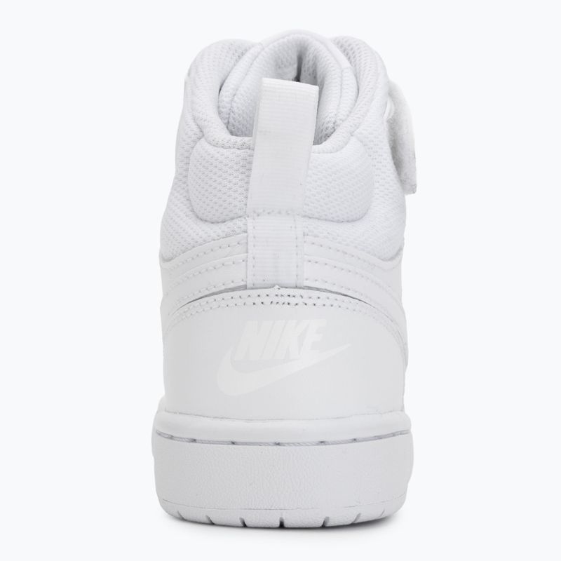 Batai  Nike Court Borough Mid 2 white/white/white 6